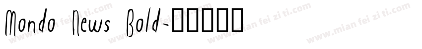 Mondo News Bold字体转换